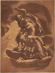 De triomf van de waarheid over afgunst door Maria Catharina Prestel after Jacopo Ligozzi