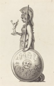 Minerva, door Phidas door Maria Denman after John Flaxman