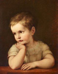 Kinderportret (Natalie Stuntz, nicht van de kunstenares) door Maria Elektrine (Freifrau von) Freyberg( Eisenberg)