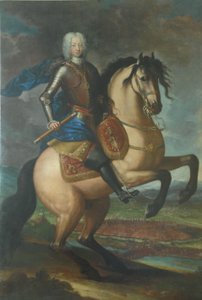 Ruiterportret van Carlo Emanuele III