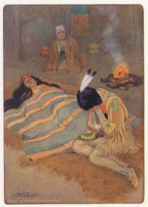 Illustratie voor Hiawatha door Longfellow