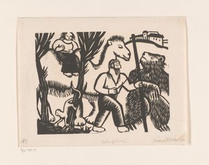 Bärenführer door Maria Uhden (signed by artist)