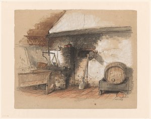 Oude oven in een bakkerij