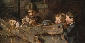 Schatten uit de kindertijd, 1886, ca. 1930 door Marianne Stokes
