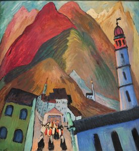 1924 Weerkin-processie bij Ascona door Marianne von Werefkin