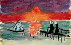 Oostzee, 1910s door Marianne von Werefkin