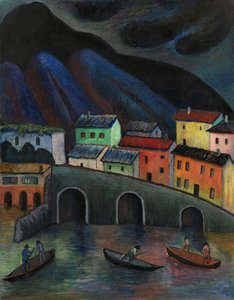 Nachtvissen in Ascona, 1920s-1930s