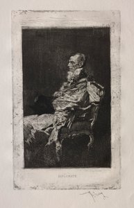 Diplomaat door Mariano Fortuny y Marsal