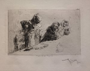 Waarzegster door Mariano Fortuny y Marsal