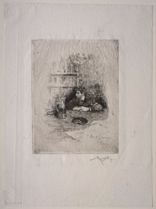 Portret van Edouardo Zamacois door Mariano Fortuny y Marsal