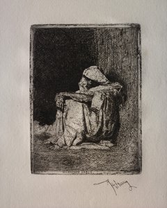 Zittende Arabier door Mariano Fortuny y Marsal