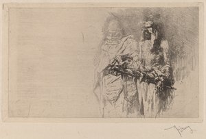 Croquis (Twee Arabische figuren)
