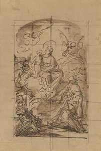 De verschijning van de Maagd en het Kind aan Saint Louis van Frankrijk