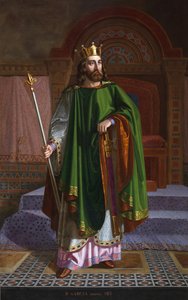 Portret van koning Garcia I van Oviedo (910-914) door Mariano de la Roca y Delgado