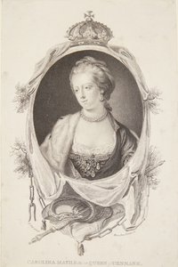 Portret van Caroline Mathilde