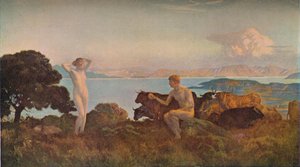 Le Jugement de Paris, c1909 door Marie Auguste Emile Rene Menard