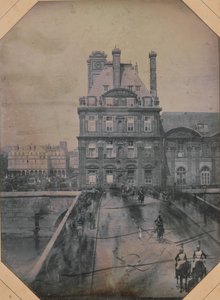 Défilé sur le Pont-Royal, 1 mei 1844 door Marie Charles Isidore Choiselat