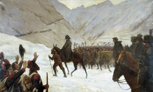 De overtocht van de Grote Sint-Bernhard, 20 mei door Marie Felix Edmond de Boislecomte