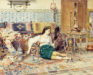 De mooie oosterse door Marie Francois Firmin Girard