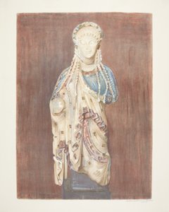 Archaïsche Griekse Kore (Athene) door Marie Henriques