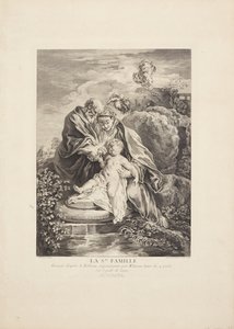 De heilige familie door Marie Jeanne Renard Dubos
