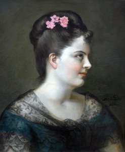 Zelfportret door Marie Petiet door Marie Mrs Dujardin Beaumetz Petiet