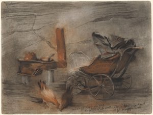 Interieur van een armelijke woning in de Ardennen door Marie de Roode Heijermans