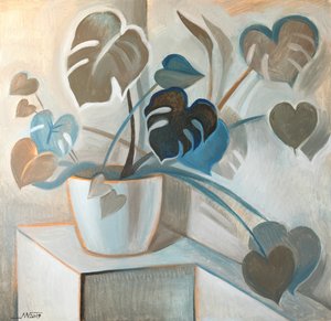 Moderne Monstera Hearts door Marina Gorkaeva