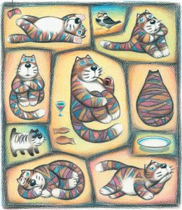 Dag van een Kat door Marina Leskova