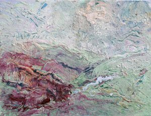 Landschap met aardse textuur door Marina Nelson