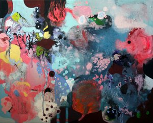 Levendige abstracte stroming door Marina Nelson
