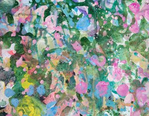 Levendige abstracte tuin door Marina Nelson