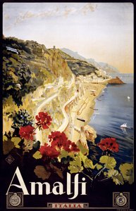 Amalfi Kust Reisposter, ca. 1910