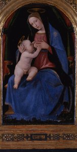 Drieluik, centraal paneel: Enthroned Maria lactans, 1500
