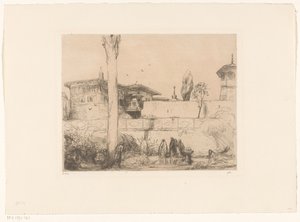 Bachi-Seraï Paleis op de Krim door Marius Bauer (signed by artist)