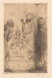 Oosterse prins door Marius Bauer (signed by artist)