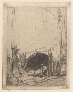 Bazaar in Constantinopel door Marius Bauer