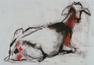 Zittende Geit, 1998 door Mark Adlington
