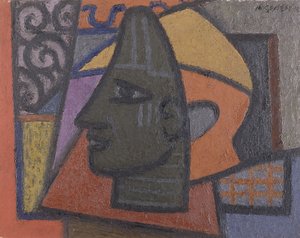 Ontwerp met Benin Hoofd door Mark Gertler