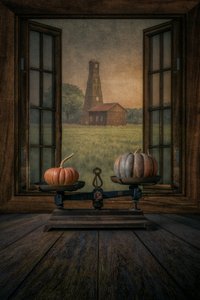 Herfstlandschap vanuit het raam door Marko Klavs
