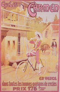 Poster voor Carmen-fietsen door Marodon
