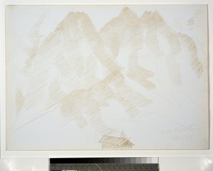 Berglandschap met Gebouwen op de Voorgrond