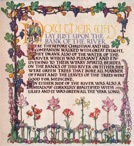 Verlichte Tekst Uit De Pelgrim