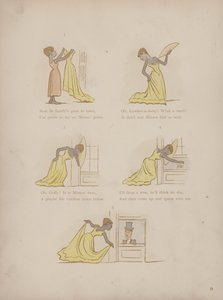 Pagina uit de Humours of Cynicus (gekleurde gravure)