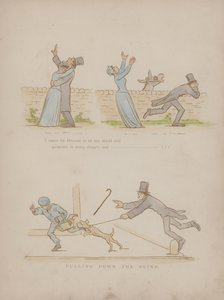 Pagina uit de Humours of Cynicus (gekleurde gravure) door Martin  Anderson