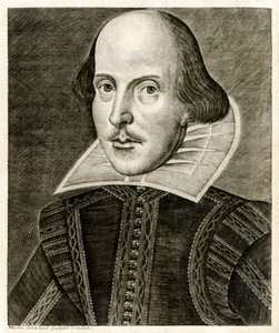 William Shakespeare van de titelpagina van 