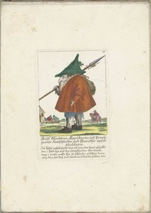 De dwerg Riepl Gleichdron, ca. 1710 door Martin Engelbrecht (attributed to)