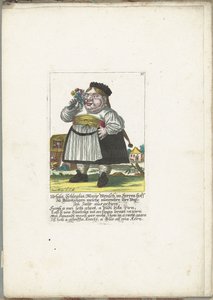 De dwerg Ursula Schleglin, ca. 1710