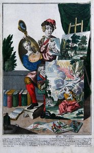 Een schilder, c.1735