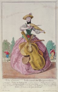 De Instrumentenmaker, c.1735, gepubliceerd in Augsburg door Martin Engelbrecht